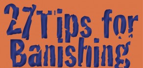 27 Tips for Banishing the Blues postcard mailer